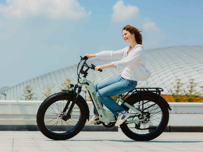 VELOWAVE Electric_Bicycles Silver Ranger Step-Thru 3.0 Electric Bike