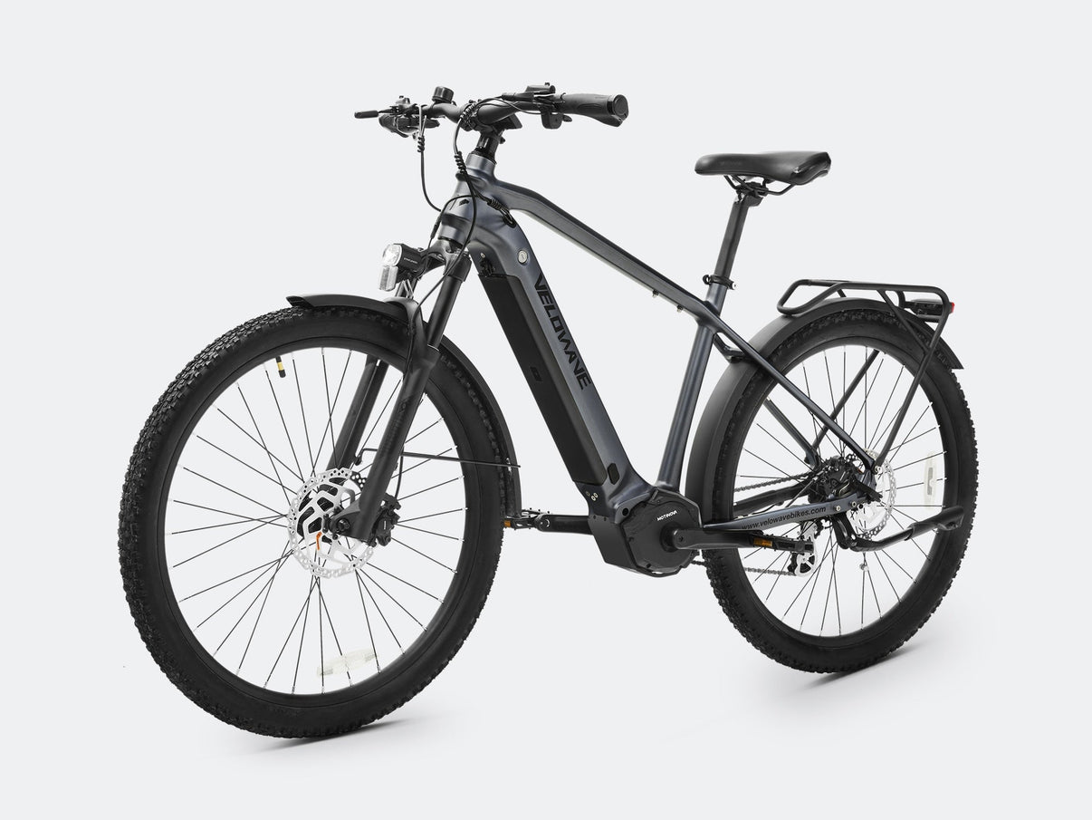 VELOWAVE Electric_Bicycles Swift M Mid-Drive Electric Bike#color_blue-gray