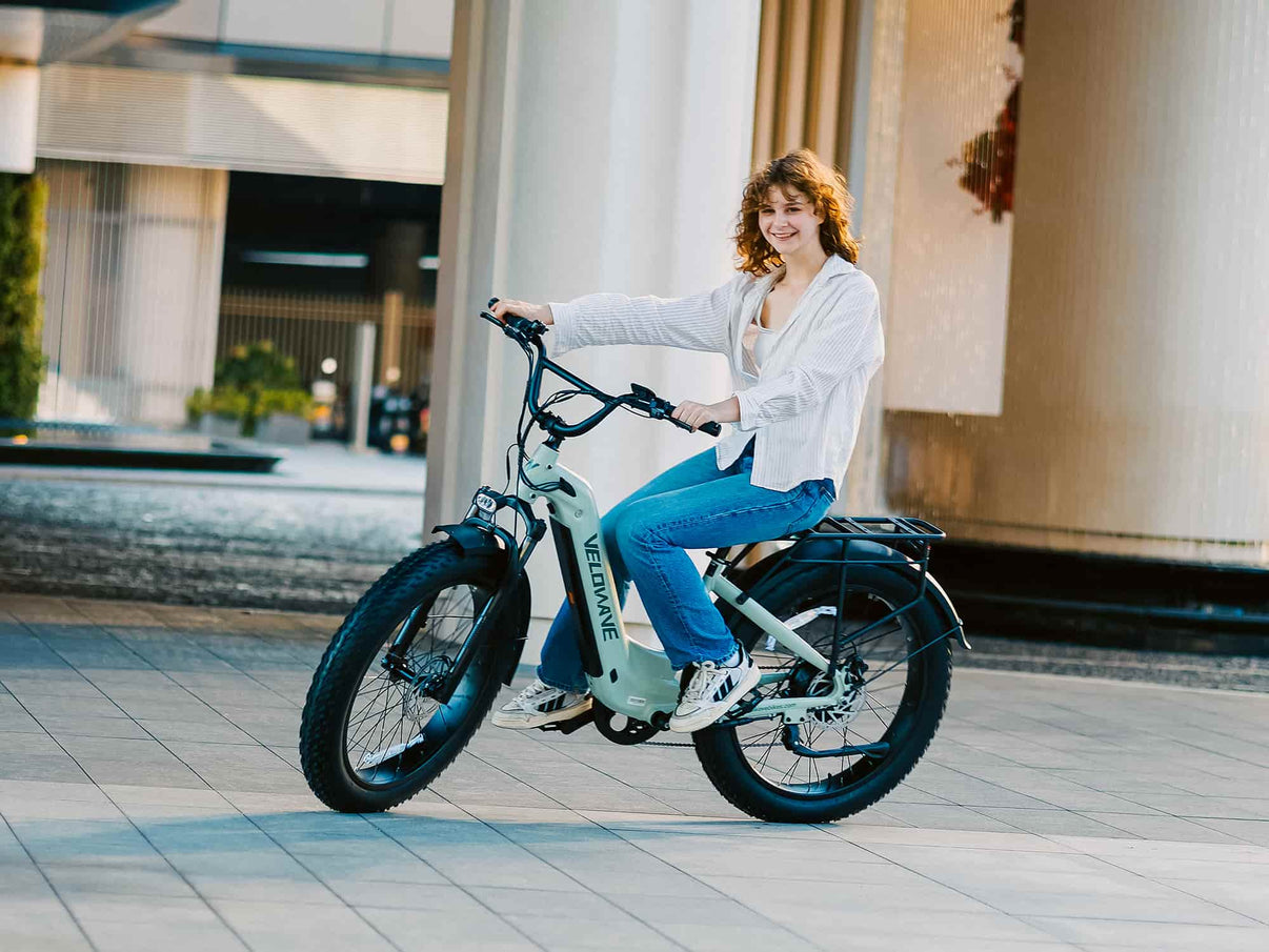 VELOWAVE Electric_Bicycles Silver Ranger Step-Thru 3.0 Electric Bike