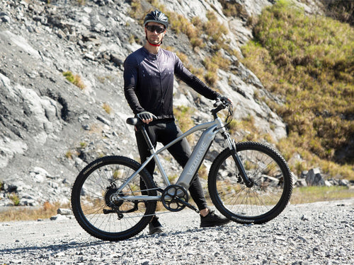 VELOWAVE Electric_Bicycles Ghost Electric Mountain Bike#color_silver