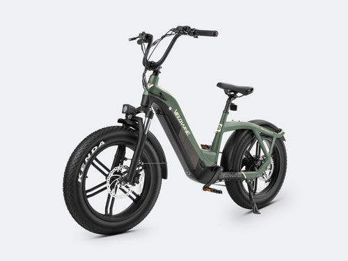 VELOWAVE Electric_Bicycles Pony Compact Step-Thru Electric Bike#color_seafoam-green