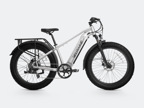 VELOWAVE Electric_Bicycles Silver Ranger 2.0 Fat Tire All-Terrain Electric Bike#color_silver