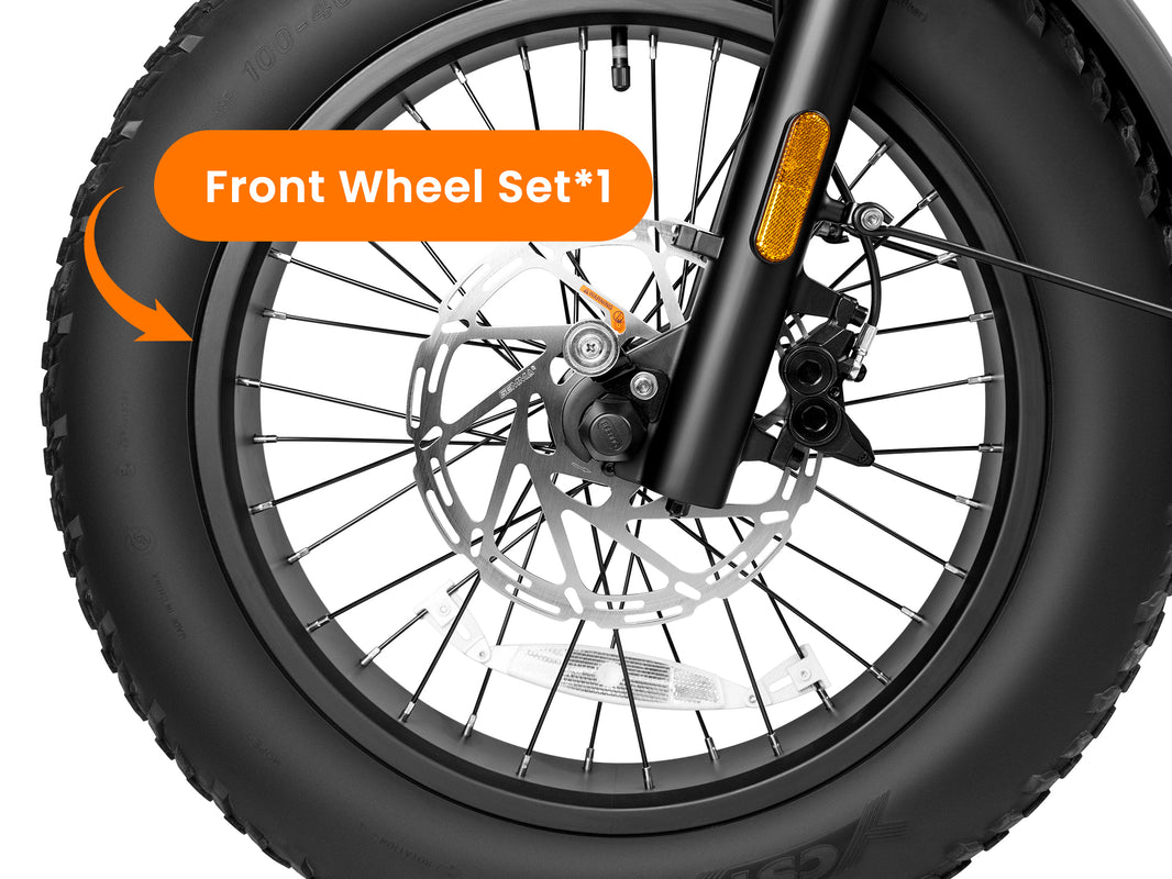 Juiced | Front Wheel with Disc Brake Rotor and Tire For Jet Current Pro