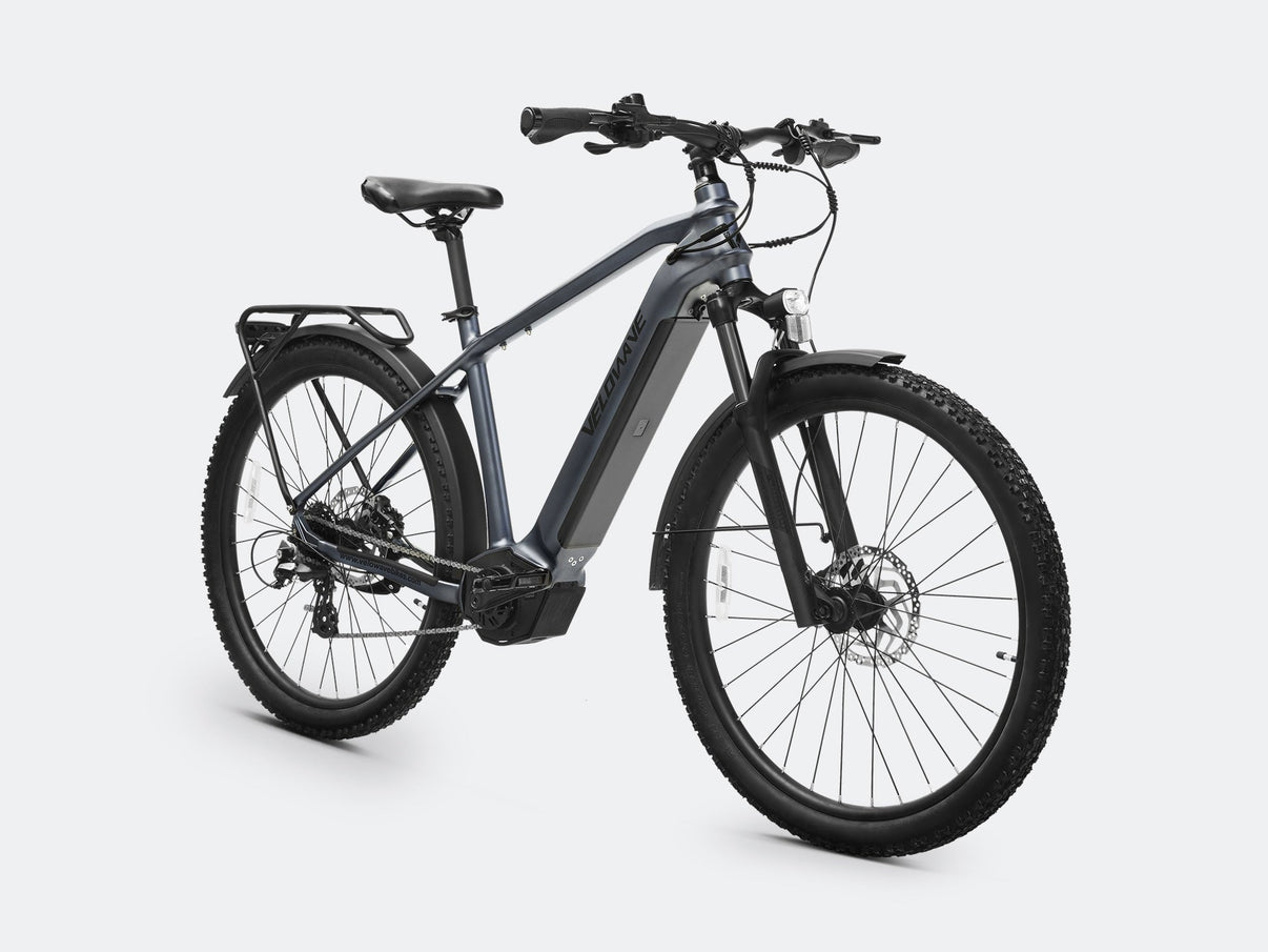 VELOWAVE Electric_Bicycles Swift M Mid-Drive Electric Bike#color_blue-gray