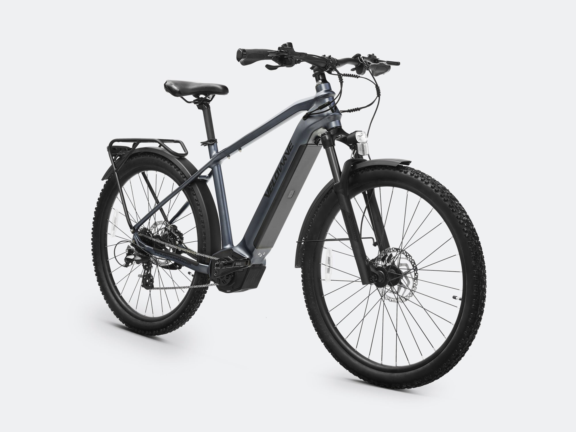 VELOWAVE Electric_Bicycles Swift M Mid-Drive Electric Bike#color_blue-gray