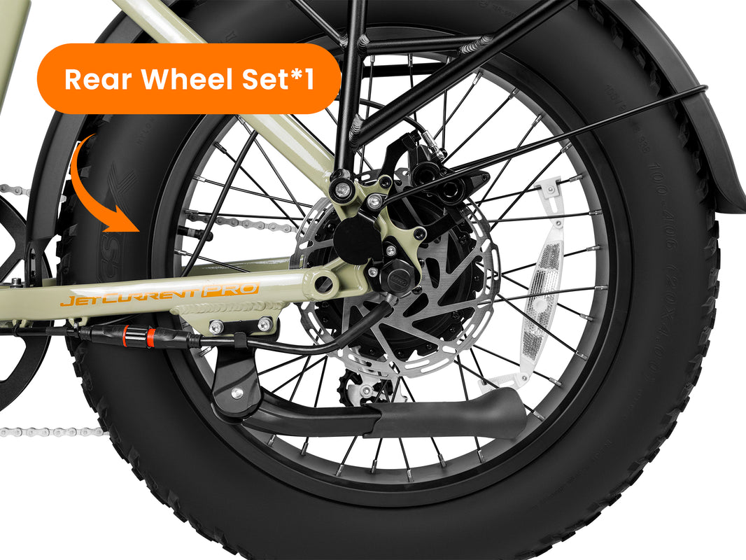 Juiced | Rear Wheel with Motor & Disc Brake Rotor for Jet Current Pro