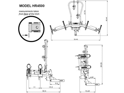 Hollywood Racks eBike Rack Hollywood Racks HR4500 Destination E Bike Rack for Electric Bikes