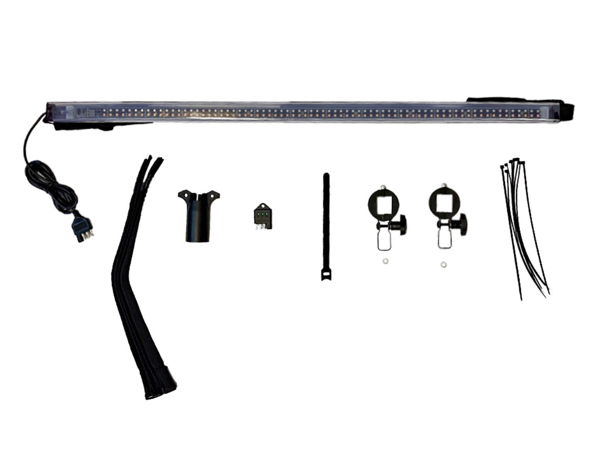 Bike rack clearance light bar